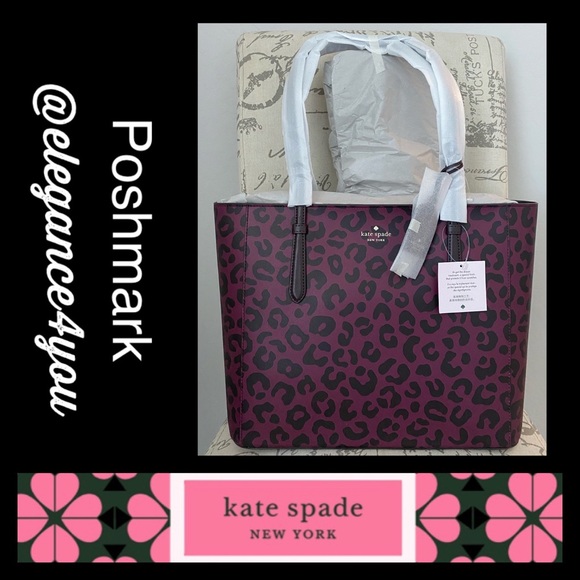 ⭐️ KATE SPADE⭐️Authentic Lovely Leopard Tote NEW! - Picture 1 of 12